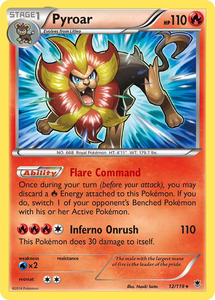 Pyroar (12/119) [XY: Phantom Forces] | I Want That Stuff Brandon