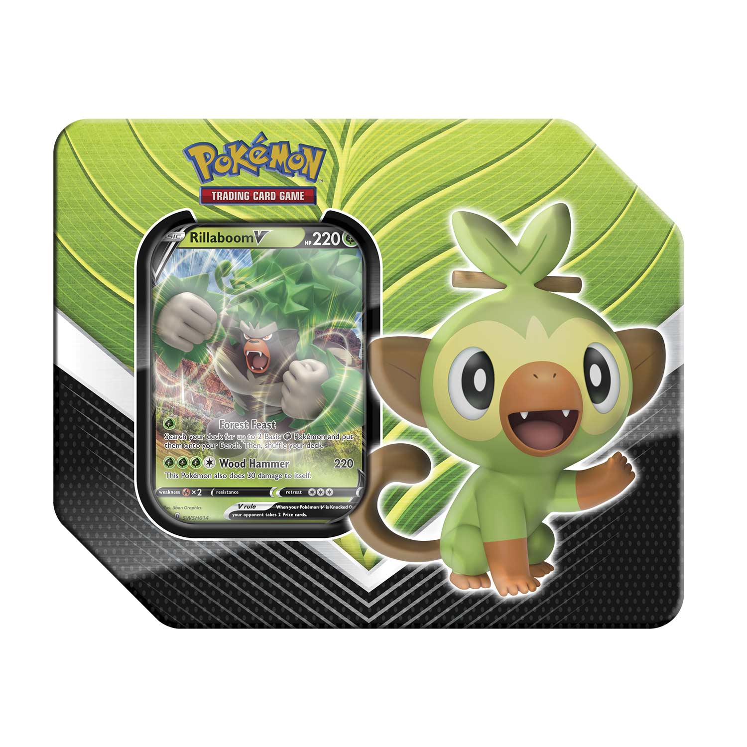 Sword & Shield - Galar Partners Collector's Tin (Rillaboom V) | I Want That Stuff Brandon