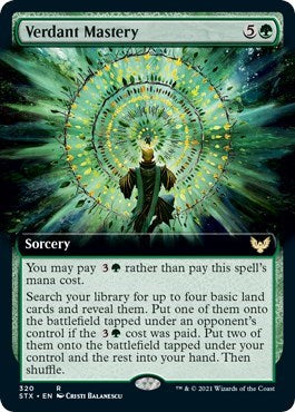 Verdant Mastery (Extended Art) [Strixhaven: School of Mages] | I Want That Stuff Brandon