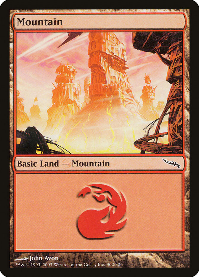 Mountain (302) [Mirrodin] | I Want That Stuff Brandon