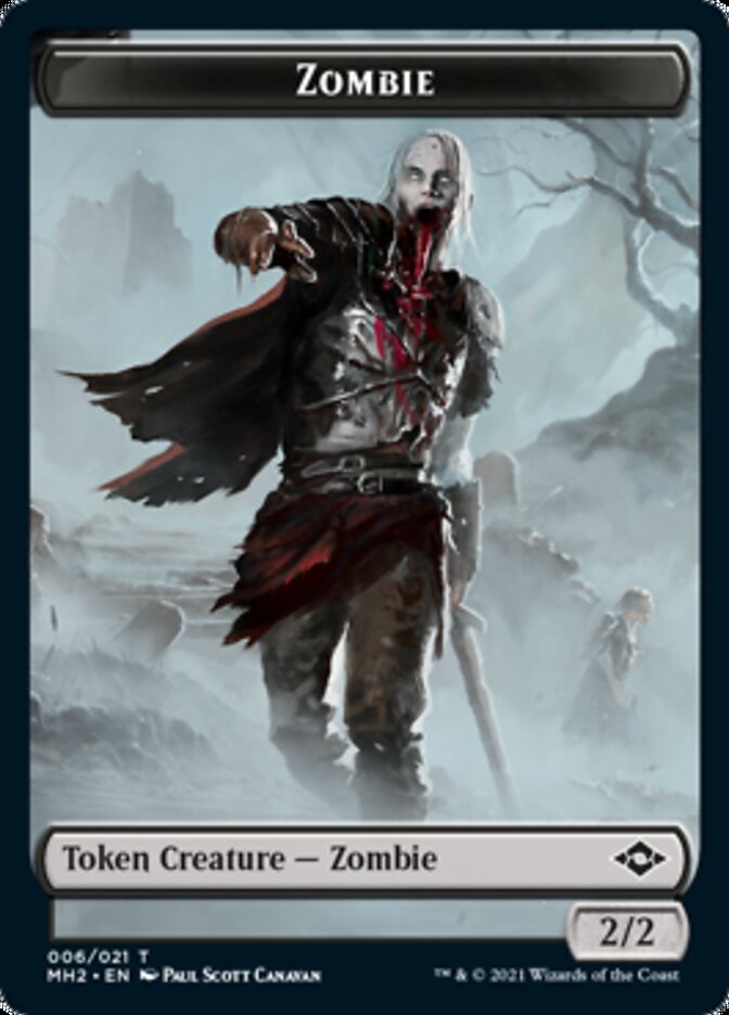 Treasure (21) // Zombie Double-Sided Token [Modern Horizons 2 Tokens] | I Want That Stuff Brandon