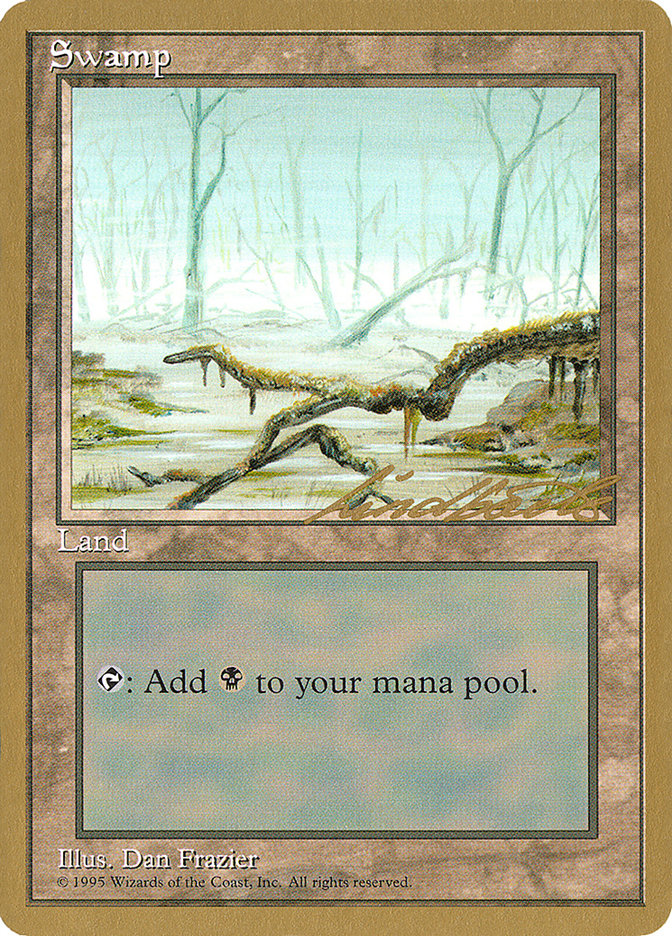 Swamp (ll372) (Leon Lindback) [Pro Tour Collector Set] | I Want That Stuff Brandon