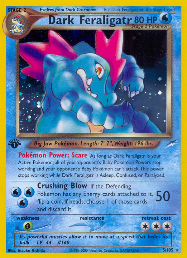 Dark Feraligatr (5/105) [Neo Destiny 1st Edition] | I Want That Stuff Brandon