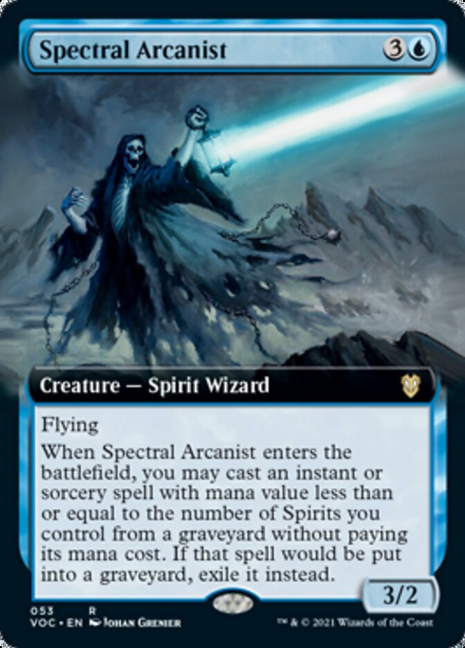 Spectral Arcanist (Extended Art) [Innistrad: Crimson Vow Commander] | I Want That Stuff Brandon