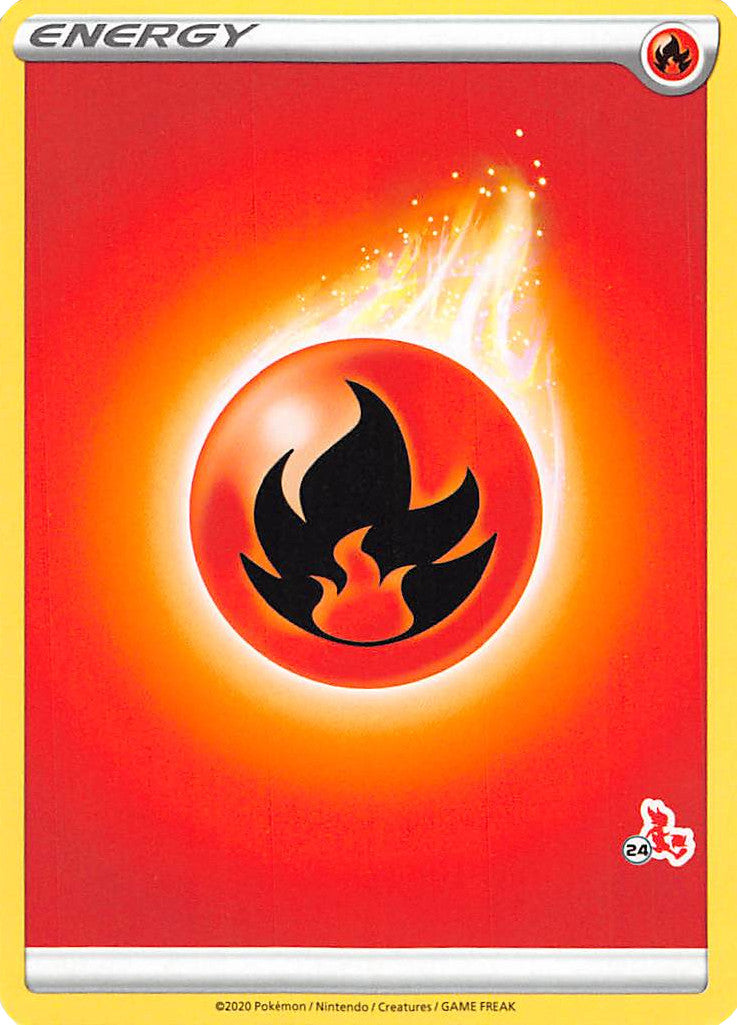 Fire Energy (Cinderace Stamp #24) [Battle Academy 2022] | I Want That Stuff Brandon
