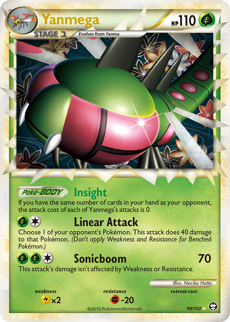 Yanmega (98/102) [HeartGold & SoulSilver: Triumphant] | I Want That Stuff Brandon
