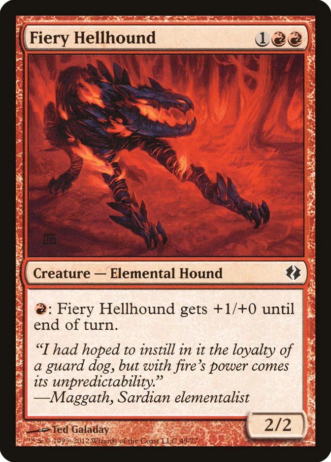 Fiery Hellhound [Duel Decks: Venser vs. Koth] | I Want That Stuff Brandon