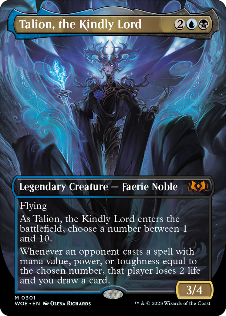 Talion, the Kindly Lord (Borderless Alternate Art) [Wilds of Eldraine] | I Want That Stuff Brandon
