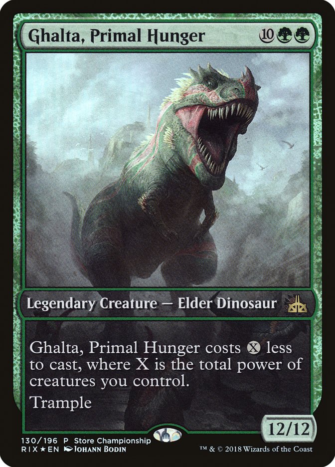 Ghalta, Primal Hunger (Store Championship) (Extended Art) [Rivals of Ixalan Promos] | I Want That Stuff Brandon