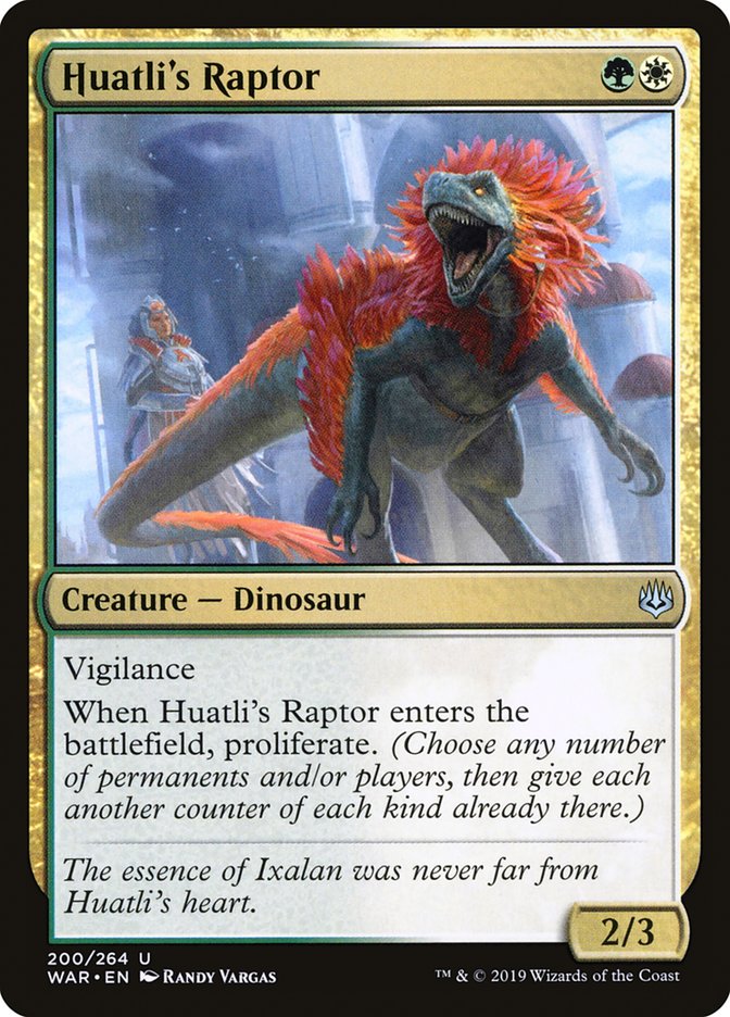 Huatli's Raptor [War of the Spark] | I Want That Stuff Brandon