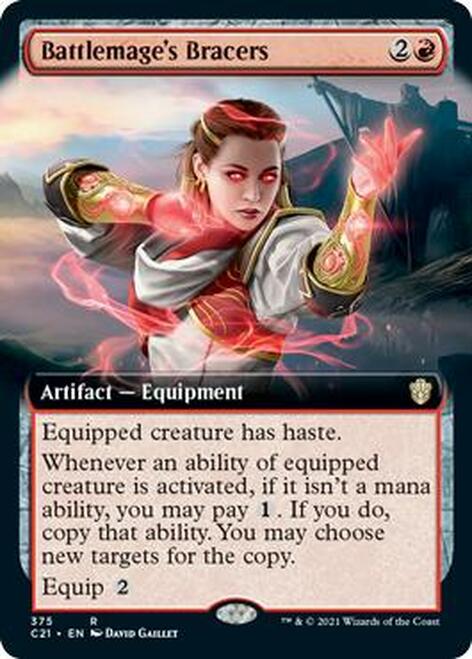 Battlemage's Bracers (Extended Art) [Commander 2021] | I Want That Stuff Brandon