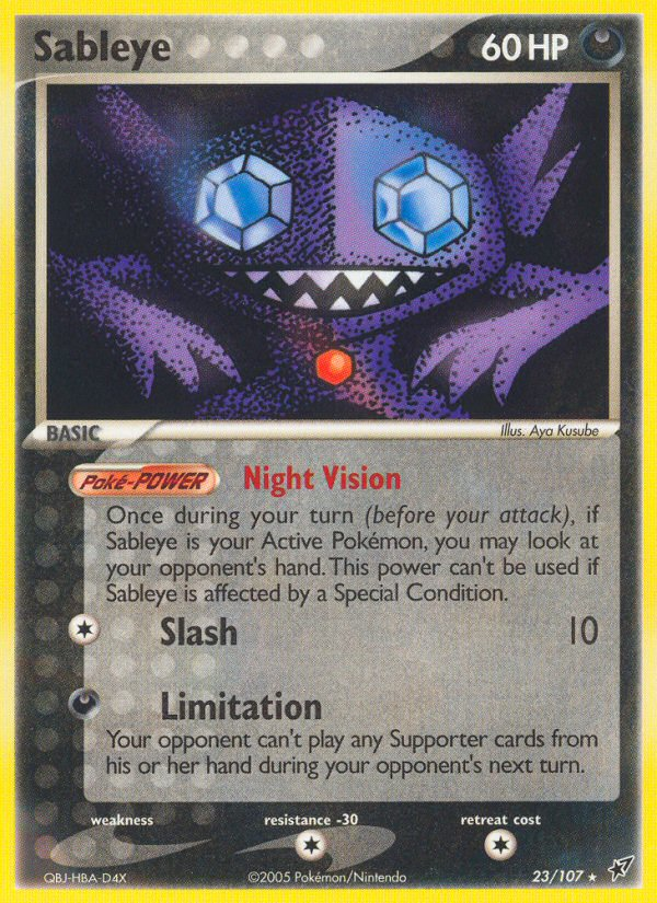 Sableye (23/107) [EX: Deoxys] | I Want That Stuff Brandon