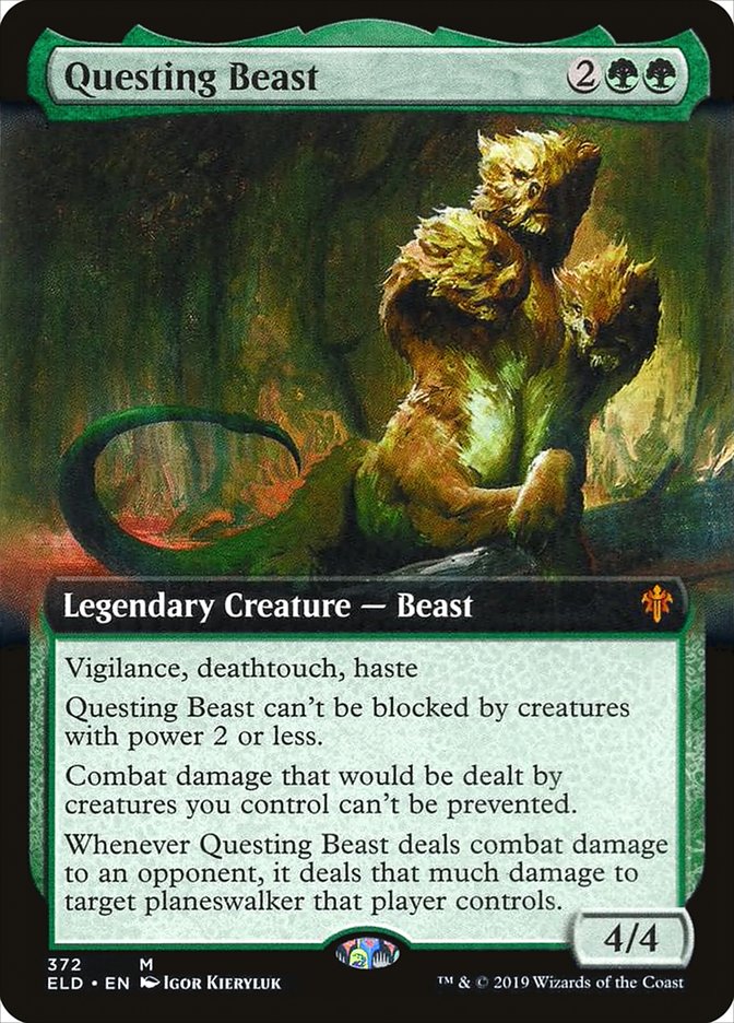 Questing Beast (Extended Art) [Throne of Eldraine] | I Want That Stuff Brandon