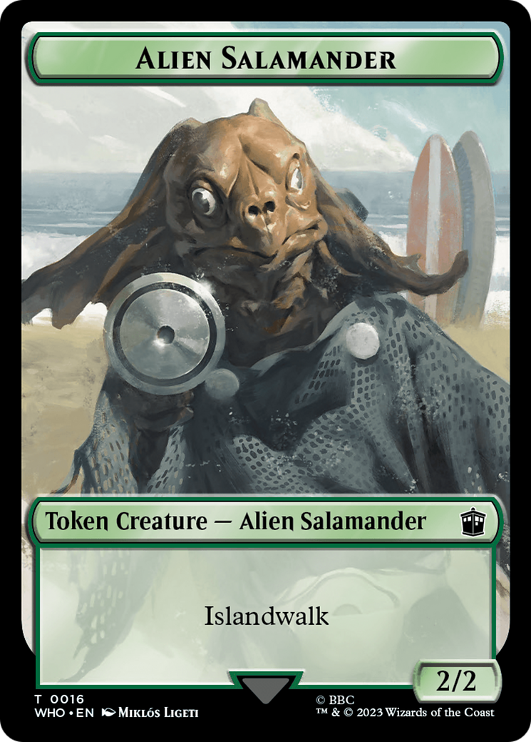 Alien Salamander // Mutant Double-Sided Token [Doctor Who Tokens] | I Want That Stuff Brandon