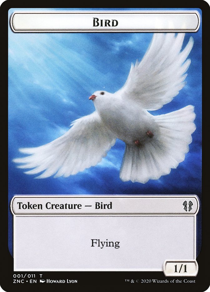 Bird // Kor Ally Double-Sided Token [Zendikar Rising Commander Tokens] | I Want That Stuff Brandon