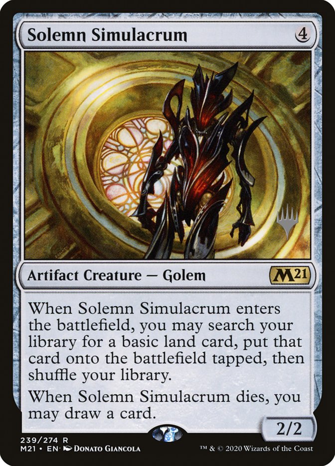 Solemn Simulacrum (Promo Pack) [Core Set 2021 Promos] | I Want That Stuff Brandon