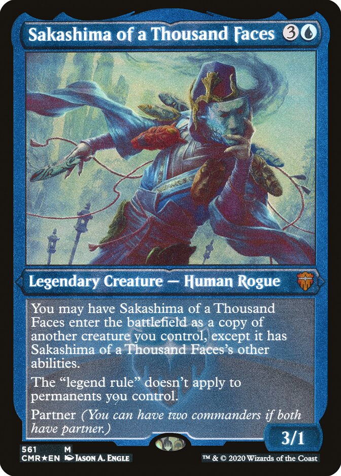 Sakashima of a Thousand Faces (Etched) [Commander Legends] | I Want That Stuff Brandon