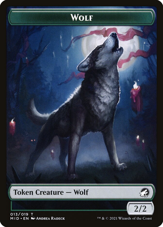 Wolf (013) // Clue (016) Double-Sided Token [Challenger Decks 2022 Tokens] | I Want That Stuff Brandon