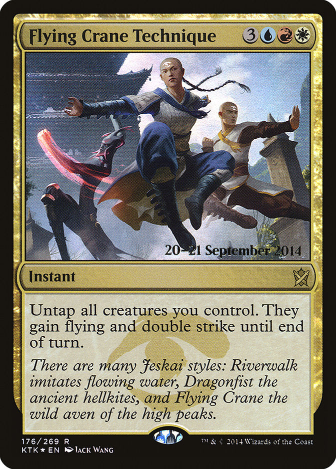 Flying Crane Technique [Khans of Tarkir Prerelease Promos] | I Want That Stuff Brandon