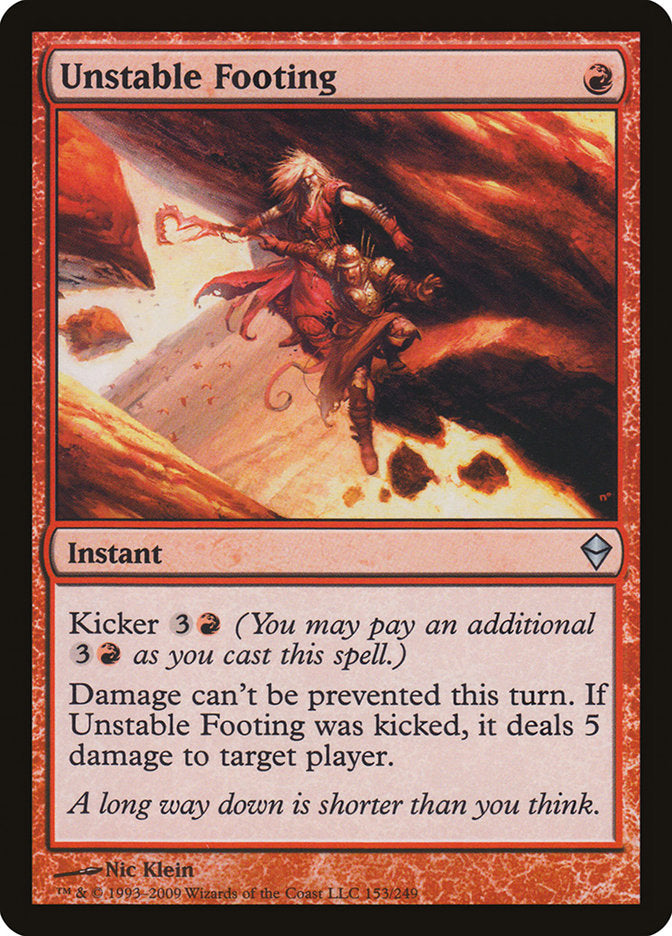 Unstable Footing [Zendikar] | I Want That Stuff Brandon