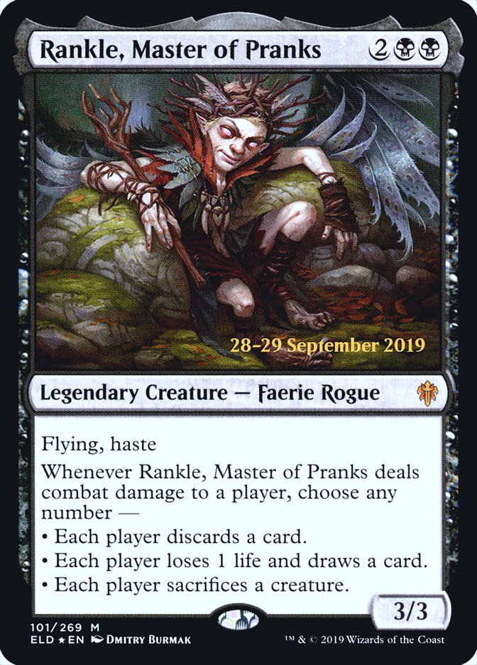 Rankle, Master of Pranks [Throne of Eldraine Prerelease Promos] | I Want That Stuff Brandon