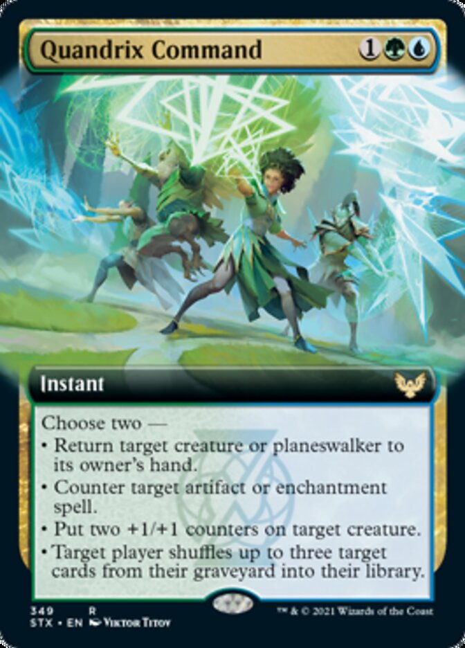 Quandrix Command (Extended Art) [Strixhaven: School of Mages] | I Want That Stuff Brandon