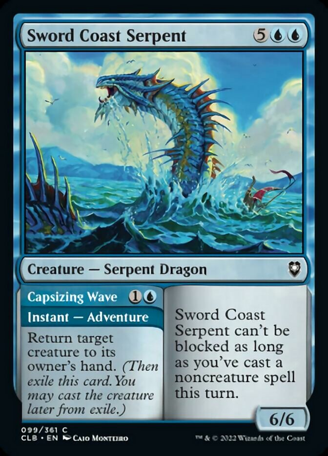 Sword Coast Serpent // Capsizing Wave [Commander Legends: Battle for Baldur's Gate] | I Want That Stuff Brandon