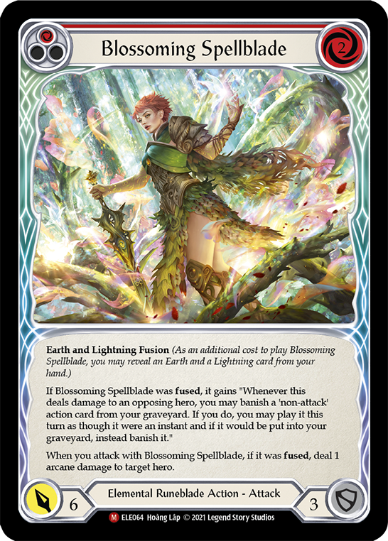 Blossoming Spellblade [ELE064] (Tales of Aria)  1st Edition Rainbow Foil | I Want That Stuff Brandon
