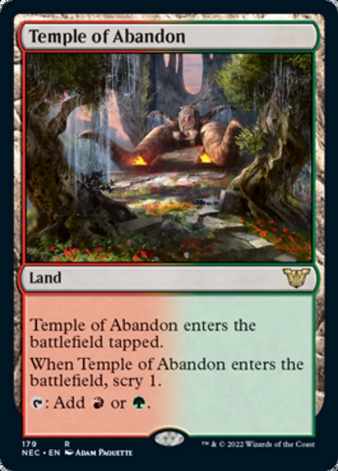 Temple of Abandon [Kamigawa: Neon Dynasty Commander] | I Want That Stuff Brandon