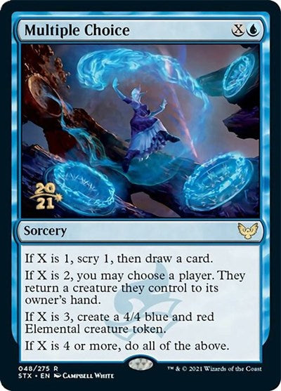 Multiple Choice [Strixhaven: School of Mages Prerelease Promos] | I Want That Stuff Brandon