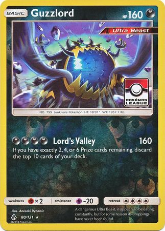 Guzzlord (80/131) (League Promo) [Sun & Moon: Forbidden Light] | I Want That Stuff Brandon