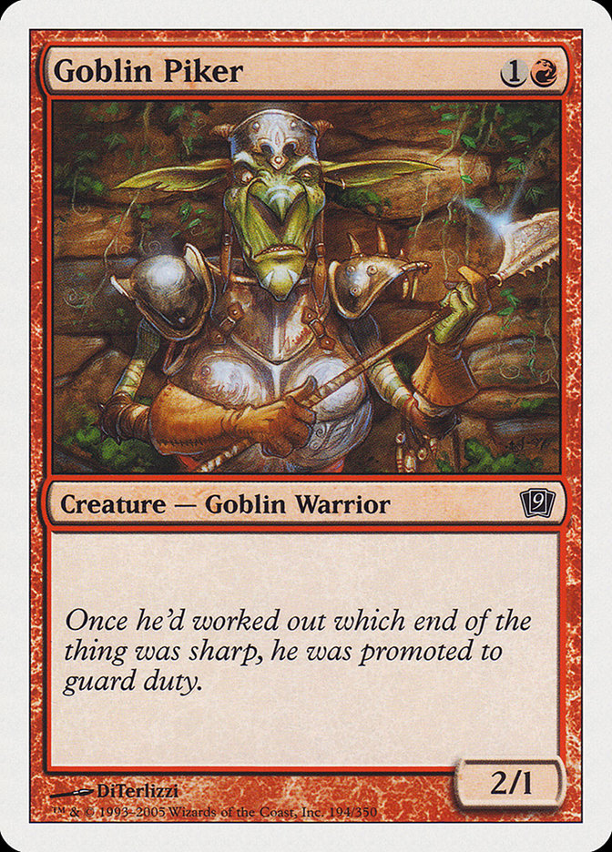 Goblin Piker [Ninth Edition] | I Want That Stuff Brandon