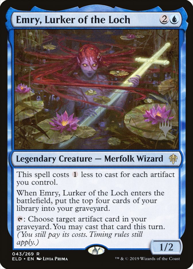 Emry, Lurker of the Loch (Promo Pack) [Throne of Eldraine Promos] | I Want That Stuff Brandon