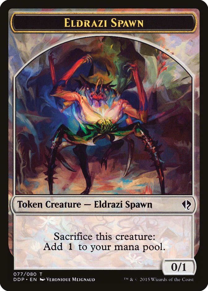 Eldrazi Spawn Token (077/080) [Duel Decks: Zendikar vs. Eldrazi] | I Want That Stuff Brandon