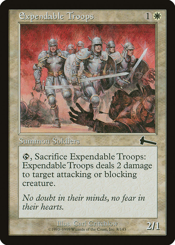 Expendable Troops [Urza's Legacy] | I Want That Stuff Brandon