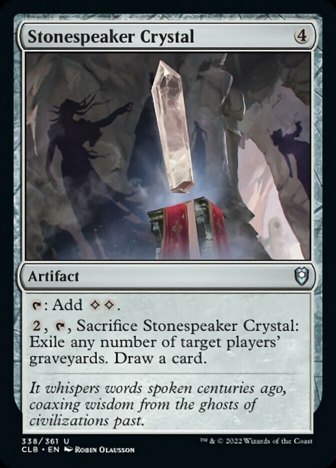 Stonespeaker Crystal [Commander Legends: Battle for Baldur's Gate] | I Want That Stuff Brandon