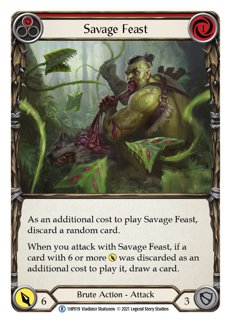 Savage Feast (Red) [1HP019] | I Want That Stuff Brandon