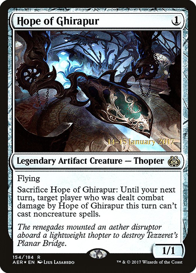 Hope of Ghirapur [Aether Revolt Prerelease Promos] | I Want That Stuff Brandon