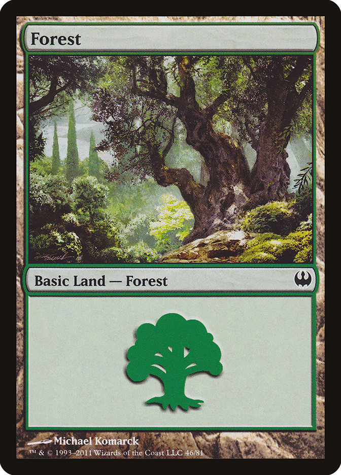 Forest (46) [Duel Decks: Knights vs. Dragons] | I Want That Stuff Brandon