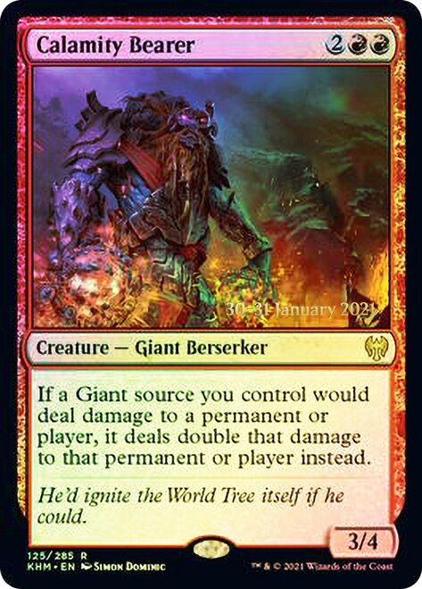 Calamity Bearer [Kaldheim Prerelease Promos] | I Want That Stuff Brandon