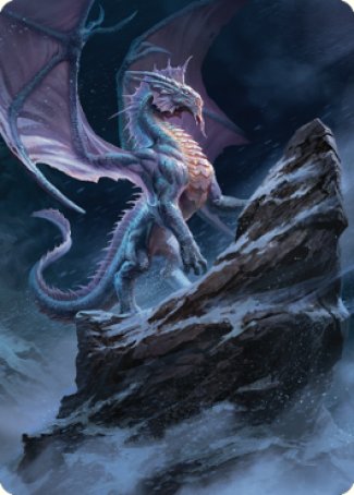 Ancient Silver Dragon Art Card (06) [Commander Legends: Battle for Baldur's Gate Art Series] | I Want That Stuff Brandon