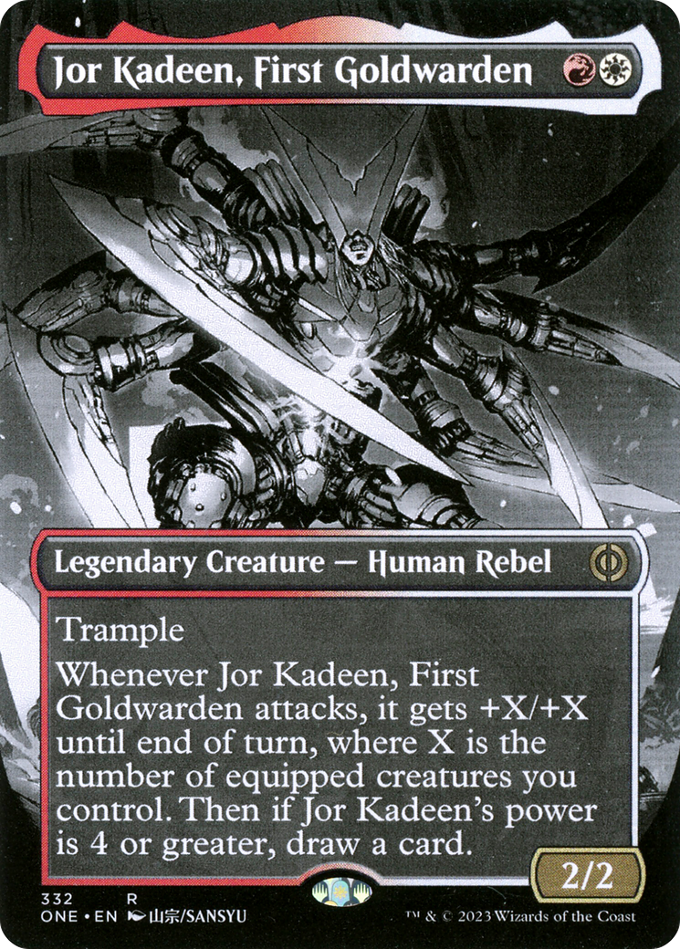 Jor Kadeen, First Goldwarden (Borderless Manga) [Phyrexia: All Will Be One] | I Want That Stuff Brandon