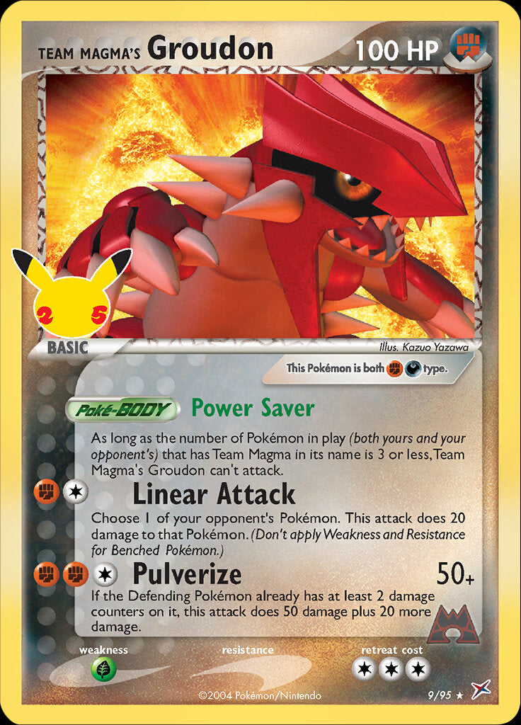 Team Magma's Groudon (9/95) [Celebrations: 25th Anniversary - Classic Collection] | I Want That Stuff Brandon
