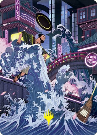 Invoke Despair Art Card (Gold-Stamped Signature) [Kamigawa: Neon Dynasty Art Series] | I Want That Stuff Brandon