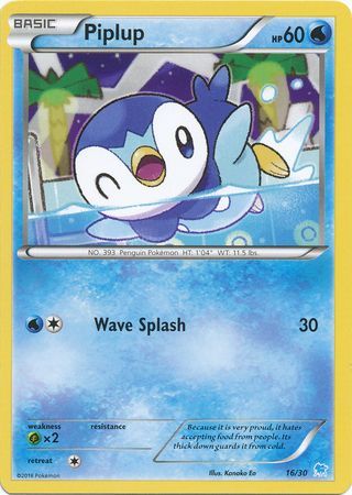 Piplup (16/30) [XY: Trainer Kit 3 - Suicune] | I Want That Stuff Brandon