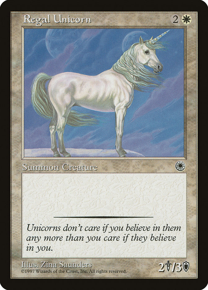 Regal Unicorn [Portal] | I Want That Stuff Brandon