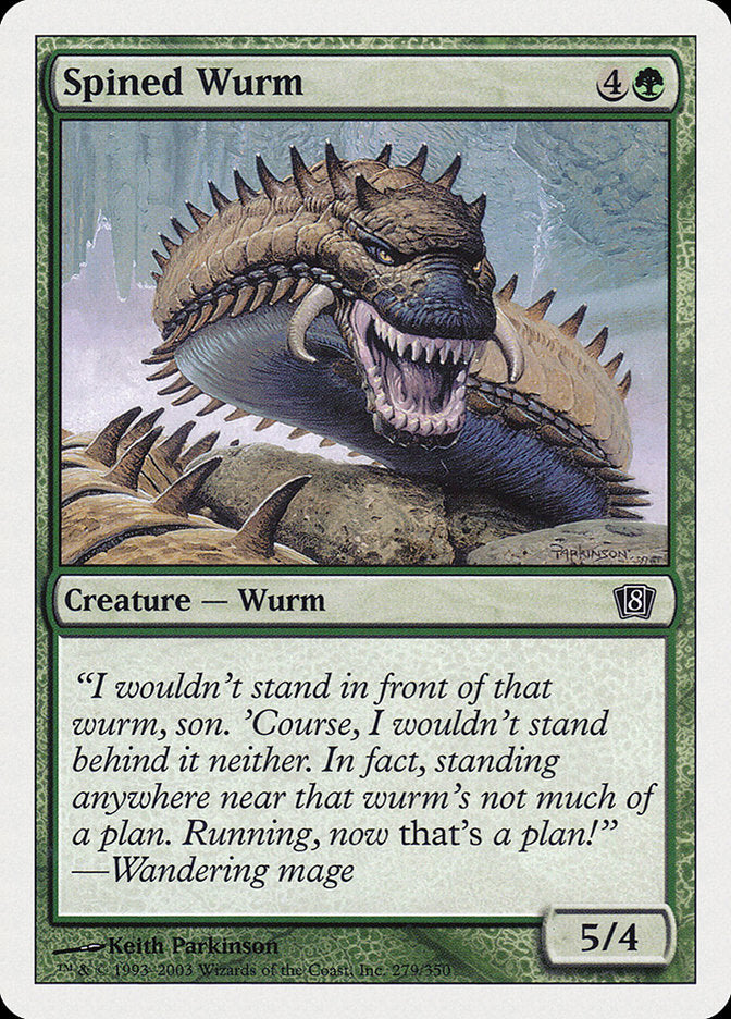 Spined Wurm [Eighth Edition] | I Want That Stuff Brandon