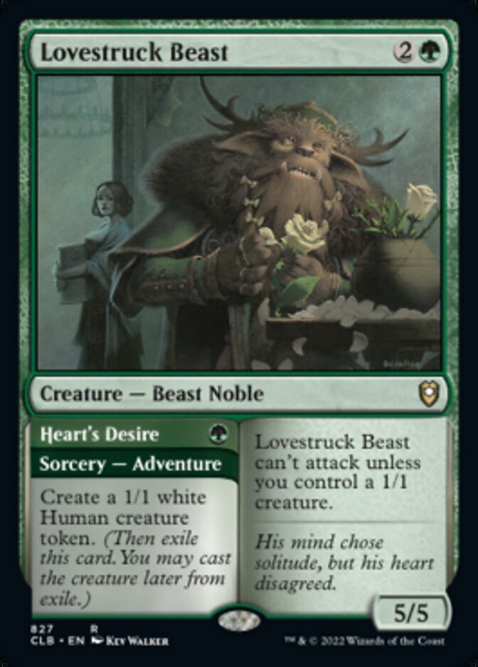 Lovestruck Beast // Heart's Desire [Commander Legends: Battle for Baldur's Gate] | I Want That Stuff Brandon