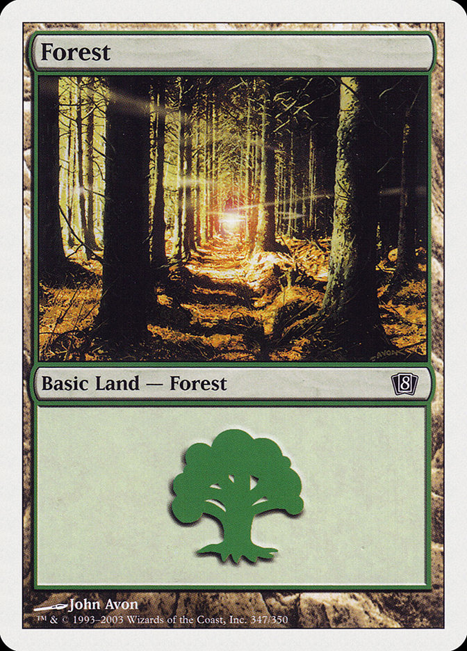 Forest (347) [Eighth Edition] | I Want That Stuff Brandon
