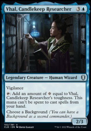 Vhal, Candlekeep Researcher [Commander Legends: Battle for Baldur's Gate] | I Want That Stuff Brandon